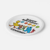 Sesamstraat Vrienden | Borden voor partijballonpap Papieren Bordje (Gekanteld)