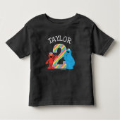 Sesamstraat Vrienden Chalkboard regenboogvaart 2e  Kinder Shirts (Voorkant)