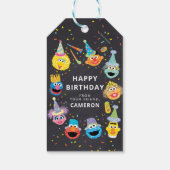 Sesamstraat Vrienden Confetti Happy Birthday van Cadeaulabel (Achterkant)