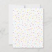 Sesamstraat Vrienden Confetti Verjaardag Bedankkaart (Achterkant)