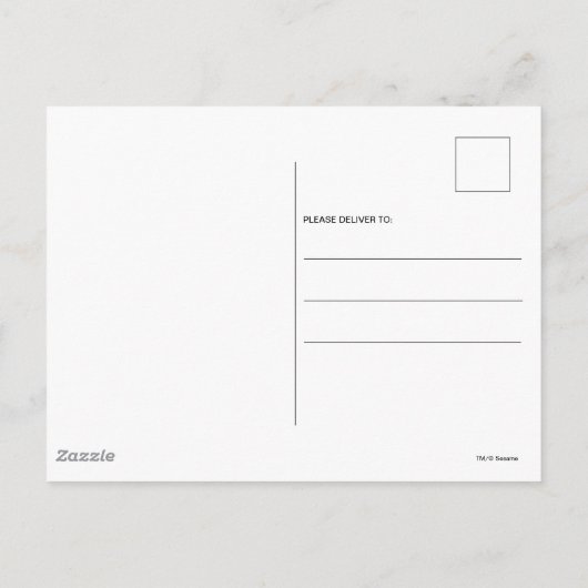 Sesamstraat Vrienden Confetti Verjaardag Briefkaart (Achterkant)