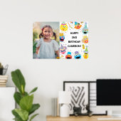 Sesamstraat Vrienden Confetti Verjaardagsfoto Poster (Thuiskantoor)