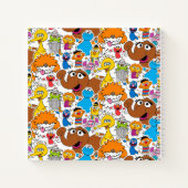 Sesamstraat Vrienden Doodley Patroontekening Notitieboek (Achterkant)