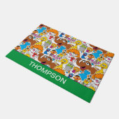 Sesamstraat Vrienden Doodley Pattern Deurmat (Schuin)