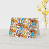 Sesamstraat Vrienden Doodley Pattern Kaart (Gele Bloem)