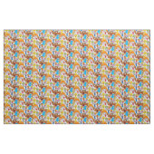 Sesamstraat Vrienden Doodley Pattern Stof (Yard (91,4 cm))