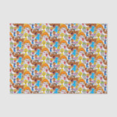 Sesamstraat Vrienden Doodley Pattern Tissuepapier (Voorkant)