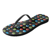 Sesamstraat Vrienden Emoji Pattern Teenslippers (Schuin)