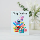Sesamstraat Vrienden en Cadeaus Briefkaart (Staand voorkant)
