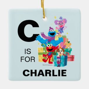 Sesamstraat Vrienden en Cadeaus Keramisch Ornament