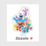 Sesamstraat Vrienden en Cadeaus Sticker<br><div class="desc">De Nutcracker Starring Elmo & Tango | Deze feestelijke afbeelding bevat al je favoriete Sesamstraat-personages omgeven door kerstcadeautjes</div>