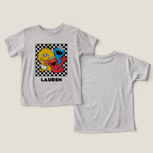 Sesamstraat Vrienden geruit (Ontwerp Voorkant & Achterkant)