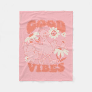 Sesamstraat Vrienden   Good Vibes Fleece Deken