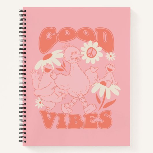 Sesamstraat Vrienden | Good Vibes Notitieboek (Voorkant)
