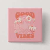 Sesamstraat Vrienden | Good Vibes Vierkante Button 5,1 Cm (Voorkant)