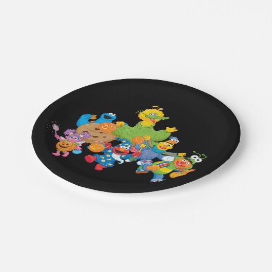 Sesamstraat Vrienden | Halloween Costumes Papieren Bordje (Gekanteld)