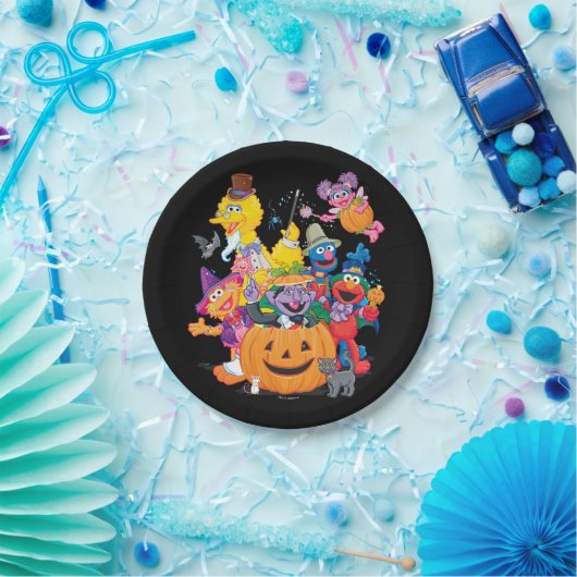 Sesamstraat Vrienden | Happy Halloween Papieren Bordje (Feest)