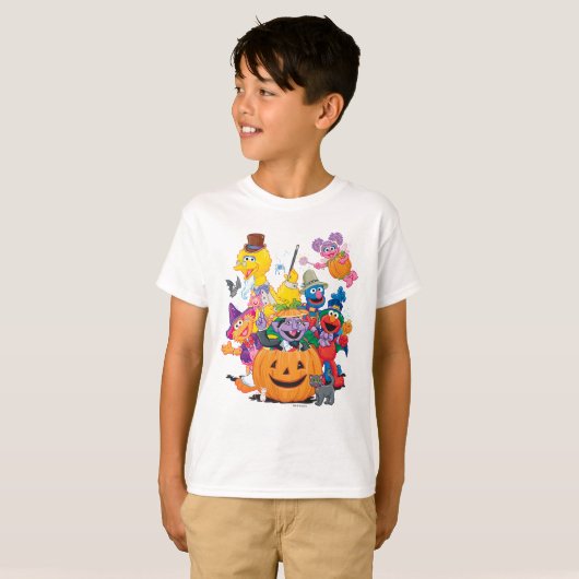 Sesamstraat Vrienden | Happy Halloween T-shirt (Voorkant volledig)