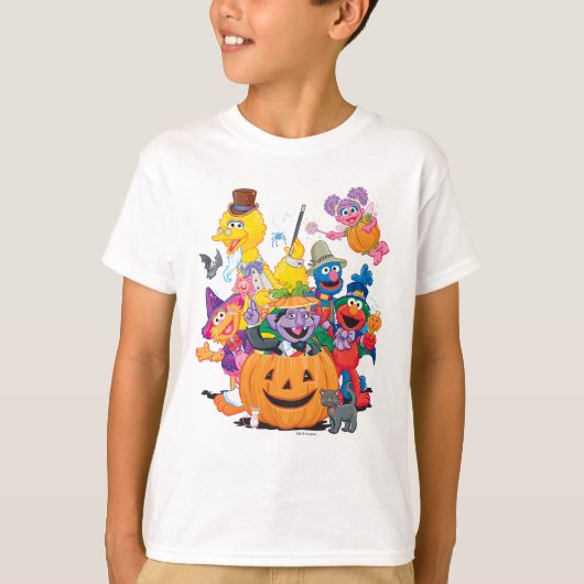 Sesamstraat Vrienden | Happy Halloween T-shirt (Voorkant)