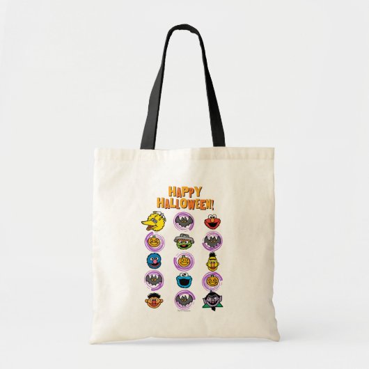 Sesamstraat Vrienden - Happy Halloween! Tote Bag (Voorkant)