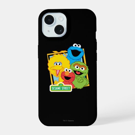 Sesamstraat Vrienden iPhone 15 Case (Achterkant)