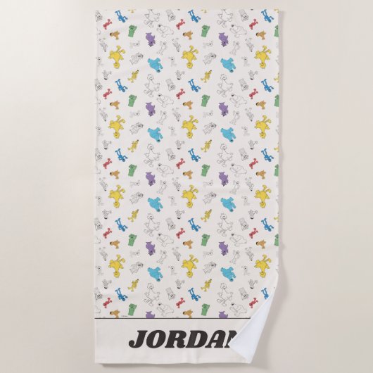 Sesamstraat Vrienden | Jouw namen toevoegen Strandlaken (Voorkant)