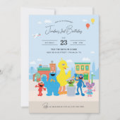 Sesamstraat Vrienden Kinderen Verjaardag Kaart (Voorkant)