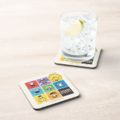 Sesamstraat Vrienden | Kleurblokken Bier Onderzetter (Rechterzijde)