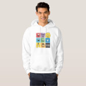 Sesamstraat Vrienden | Kleurblokken Hoodie (Voorkant volledig)