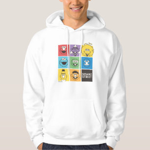 Sesamstraat Vrienden   Kleurblokken Hoodie