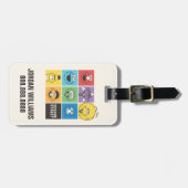 Sesamstraat Vrienden | Kleurblokken | Jouw namen t Bagagelabel (Voorkant horizontaal)