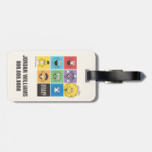 Sesamstraat Vrienden | Kleurblokken | Jouw namen t Bagagelabel (Achterkant horizontaal)