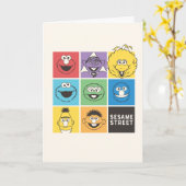 Sesamstraat Vrienden | Kleurblokken Kaart (Gele Bloem)