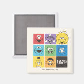 Sesamstraat Vrienden | Kleurblokken Magneet (Voorkant / Achterkant)