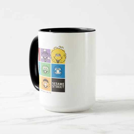 Sesamstraat Vrienden | Kleurblokken Mok (Voorkant links)