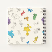 Sesamstraat Vrienden | Kleurblokken Notitieboek (Achterkant)