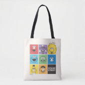 Sesamstraat Vrienden | Kleurblokken Tote Bag (Voorkant)