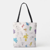 Sesamstraat Vrienden | Kleurblokken Tote Bag (Achterkant)
