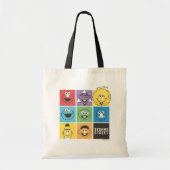 Sesamstraat Vrienden | Kleurblokken Tote Bag (Voorkant)