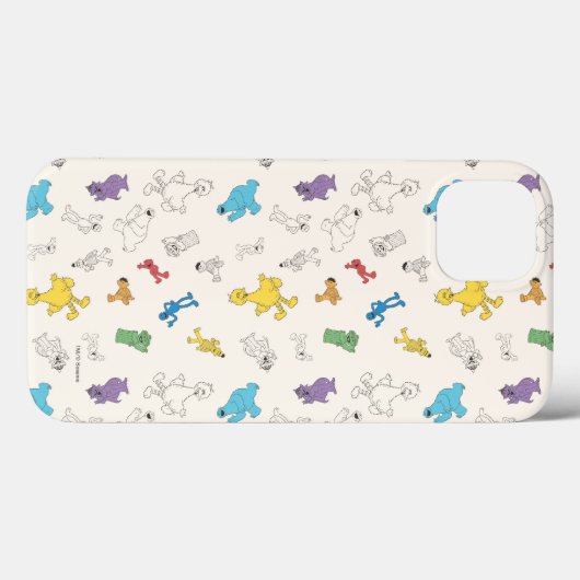 Sesamstraat Vrienden | Kleurrijk  patroon Case-Mate iPhone Case (Achterkant (horizontaal))