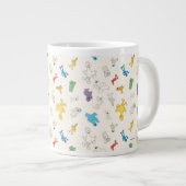 Sesamstraat Vrienden | Kleurrijk patroon Grote Koffiekop (Voorkant rechts)