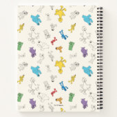 Sesamstraat Vrienden | Kleurrijk  patroon Notitieboek (Achterkant)