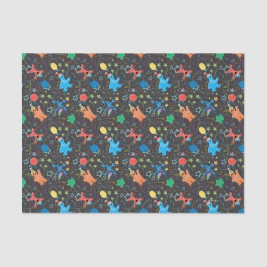 Sesamstraat Vrienden Krijtbord Regenboog Tissuepapier (Voorkant)