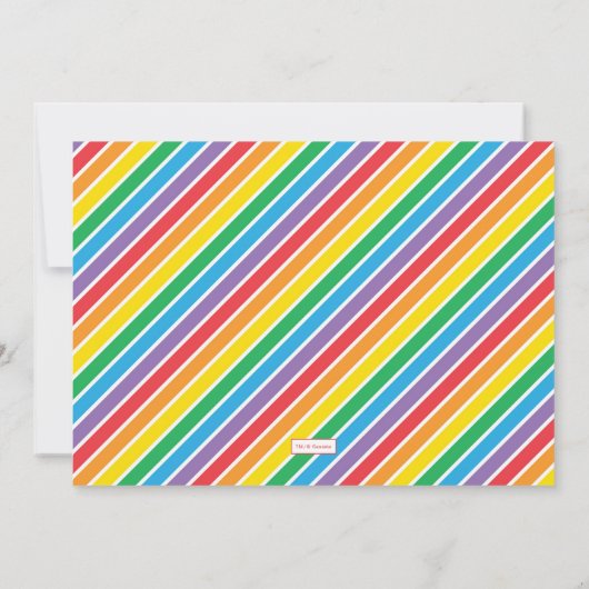 Sesamstraat Vrienden Krijtbord Regenboog Verjaarda Kaart (Achterkant)