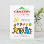 Sesamstraat Vrienden | Luchtballonnen 1e verjaarda Kaart (Staand voorkant)