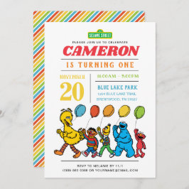 Sesamstraat Vrienden | Luchtballonnen 1e verjaarda Kaart