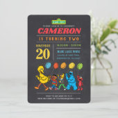 Sesamstraat Vrienden | Maandag in Chalkboard Ballo Kaart (Staand voorkant)