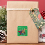 Sesamstraat Vrienden | Merry Christmas Gift Label<br><div class="desc">Voeg deze leuke Sesamstraat Vrienden sticker toe aan elk feestgeschenk.</div>