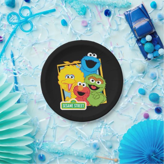 Sesamstraat Vrienden Papieren Bordje (Feest)