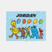 Sesamstraat Vrienden | Partijballonnen Fleece Deken (Voorkant (Horizontaal))